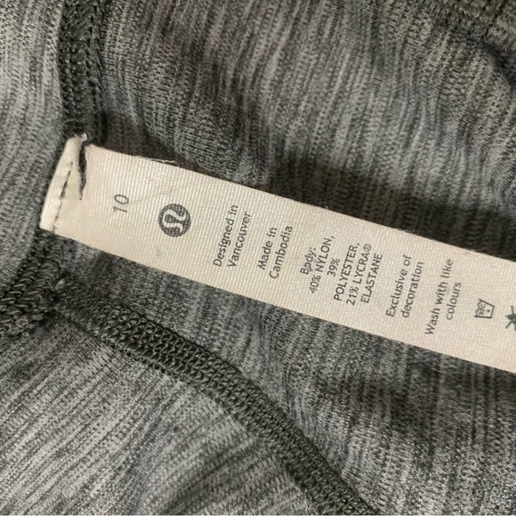 Lululemon womens align leggings mini Heathered herringbone 10 - Picture 5 of 8
